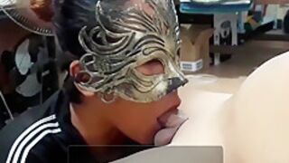 Adorable Pinay Maid Showing Off Her Blowjob Skills