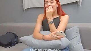 Small Tits Redhead Amateur Teen 18+ Sucking Her Biggest Cock Yet - Bianca Arden