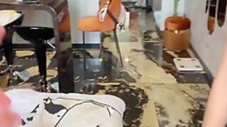 The Cleaner Cleaned Up And Gave Herself A Fuck In The Ass 19 Min