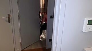 Big Ass Blonde In Pretty Blonde French Girl With Big Ass Cheats On Her Boyfriend, Caught Masturbating And By Her Roommate