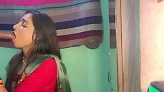 Beautiful Indian Wife Deep Throat Blowjob To Doggystyle Orgasm Sex