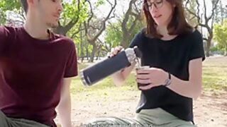 How Does A Day At The Park End Up With A Public Blowjob- - Cute Teen 18+ Swallows Cum 11 Min With Sara Sky