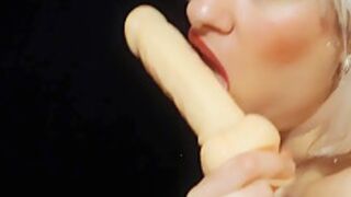 I Show My Stepuncle How To Suck A Good Dildo, While He Masturbates His Cock