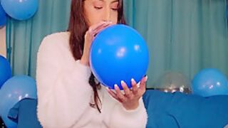 Squirting On My Birthday Balloons