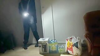 Thief Caught And Fucked At Home To Escape The Police !!!