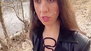 Katty West - Cum On A Girls Face So She Could Walk Through The Park Covered In Sperm And Shock People - Cumwalk 10 Min