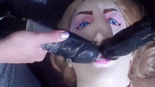 White Doll Taken Hard With Dildo