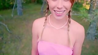 Alex Mrmoore And Mari Moore - Fucking My Stepsisters Pussy In Nature Because I Got A Hard-on At The Sight Of Her Naked Ass 13 Min