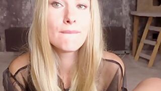 Sexy Secretary Sensually Sucks Bosss Big Cock And Cum Plays Before Cum Swallowing Pov