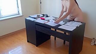 Worker Fucks Bosss Wife After He Rejects Her With Miss Squirting