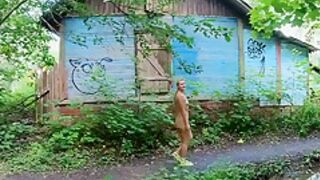 Miss4motivated - Nude Girl And Old House And Dirty Road