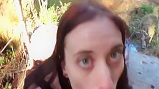 Girlfriend Sucks Huge Dick And Doggy Fucks In Forest Pov 10 M