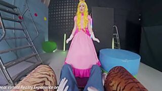 Vr Conk, Princess Peach And Braylin Bailey In Super Mario Xxx Parody With As 6 Min