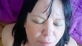 Czech Stepmom Cum Face