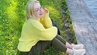 Blonde In The Park Wanted Fresh Cock