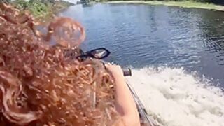 Willow Ryder - Cute Ebony Takes A Ride On My Jet-ski While My Dick Is In Her Pussy