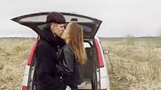 Rough Sex, Era Koin And Real Teens - Real Teen 18+ Couple Fucks In The Car