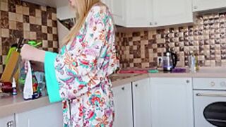 Fucking My Friends Stepmom In The Kitchen