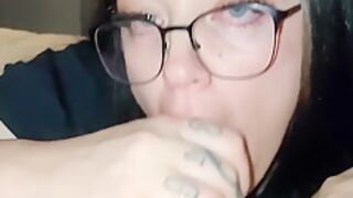 Nerdy Glasses - Babe Drains Your Dick