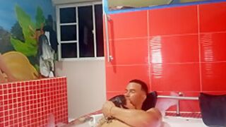 Rough Sex - My Lover Gives My Cock A Good Fuck In The Jacuzzi