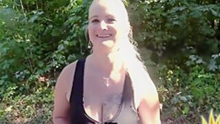 Public Bosomy Stepmom Nailed Outdoor On 1st Amateurs Lov