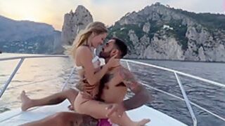 Italian Skipper Fucks American Tourist On His Boat