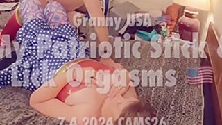 Granny Usa: My Patriotic Stick & Lick Orgasms 7 4 2024 Cams26