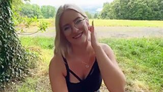 German Amateur Annatravels Sucks Cock And Gets Fucked In The Woods