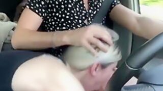 Luxury69bunny - Blowjob With Swallow While Driving The Car To Work Of This Blonde, Thanks Me For The Ride!