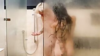 Amateur Big Ass Latina Colombiana Gives Blowjob In Shower And Fuck By Big White Cock - Tublancopapi