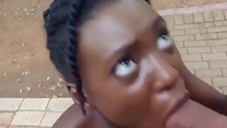 Pov My Hot Ebony Girlfriend Has Me Dogging Around Outdoors