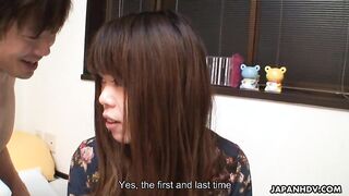 Young wife Kanon Hasegawa gets creampied